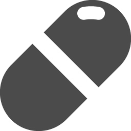 薬のカプセルのアイコン素材 アイコン素材ダウンロードサイト Icooon Mono 商用利用可能なアイコン素材が無料 フリー ダウンロードできるサイト