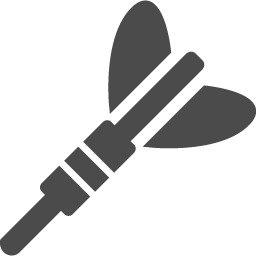 ダーツの矢のアイコン素材 アイコン素材ダウンロードサイト Icooon Mono 商用利用可能なアイコン素材が無料 フリー ダウンロードできるサイト