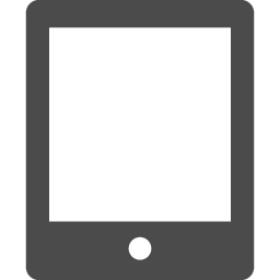 Ipad風タブレットのアイコン素材 アイコン素材ダウンロードサイト Icooon Mono 商用利用可能なアイコン素材 が無料 フリー ダウンロードできるサイト