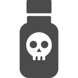 毒入りの薬ビンのアイコン素材 アイコン素材ダウンロードサイト Icooon Mono 商用利用可能なアイコン素材 が無料 フリー ダウンロードできるサイト