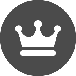 丸枠の中に王冠を配置したアイコン素材 アイコン素材ダウンロードサイト Icooon Mono 商用利用可能なアイコン 素材が無料 フリー ダウンロードできるサイト