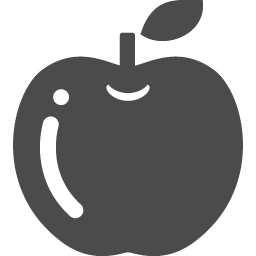 テカテカしたリンゴのイラスト アイコン素材ダウンロードサイト Icooon Mono 商用利用可能なアイコン素材が無料 フリー ダウンロードできるサイト