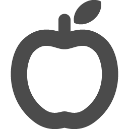 リンゴの枠線アイコン アイコン素材ダウンロードサイト Icooon Mono 商用利用可能なアイコン 素材が無料 フリー ダウンロードできるサイト