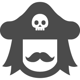 少し威厳のありそうな海賊の船長のアイコン アイコン素材ダウンロードサイト Icooon Mono 商用利用可能なアイコン素材が無料 フリー ダウンロードできるサイト
