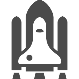 スペースシャトルのフリーアイコン アイコン素材ダウンロードサイト Icooon Mono 商用利用可能なアイコン素材が無料 フリー ダウンロードできるサイト