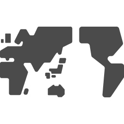 世界地図のアイコン素材 アイコン素材ダウンロードサイト Icooon Mono 商用利用可能なアイコン素材が無料 フリー ダウンロードできるサイト
