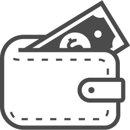飛び出るお札とお財布アイコン アイコン素材ダウンロードサイト Icooon Mono 商用利用可能なアイコン素材が無料 フリー ダウンロードできるサイト