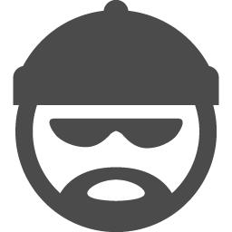 泥棒の顔のアイコンその一 アイコン素材ダウンロードサイト Icooon Mono 商用利用可能なアイコン素材が無料 フリー ダウンロードできるサイト