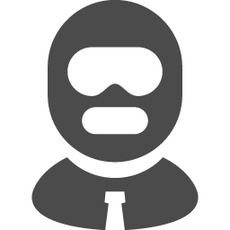 銀行強盗のフリーアイコンその2 アイコン素材ダウンロードサイト Icooon Mono 商用利用可能なアイコン素材が無料 フリー ダウンロードできるサイト