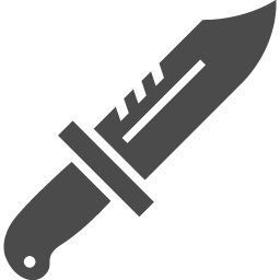 サバイバルナイフのアイコン素材 アイコン素材ダウンロードサイト Icooon Mono 商用利用可能なアイコン素材 が無料 フリー ダウンロードできるサイト