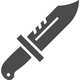 サバイバルナイフのアイコン素材 アイコン素材ダウンロードサイト Icooon Mono 商用利用可能なアイコン素材が無料 フリー ダウンロードできるサイト