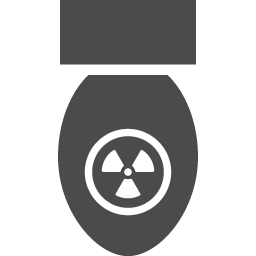 原子力爆弾のアイコン アイコン素材ダウンロードサイト Icooon Mono 商用利用可能なアイコン 素材が無料 フリー ダウンロードできるサイト