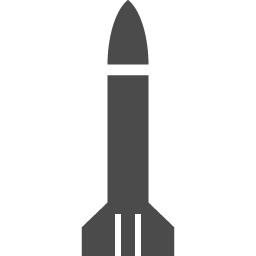 ミサイルアイコン1 アイコン素材ダウンロードサイト Icooon Mono 商用利用可能なアイコン素材が無料 フリー ダウンロードできるサイト