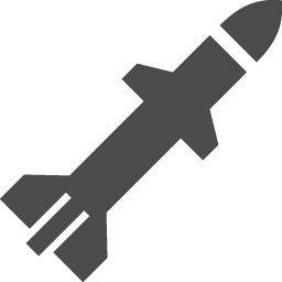 ミサイルアイコン2 アイコン素材ダウンロードサイト Icooon Mono 商用利用可能なアイコン素材が無料 フリー ダウンロードできるサイト