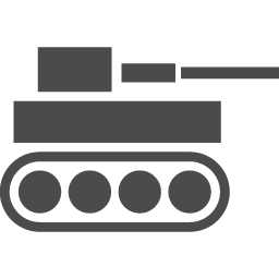 戦車の手抜きアイコン アイコン素材ダウンロードサイト Icooon Mono 商用利用可能なアイコン素材 が無料 フリー ダウンロードできるサイト
