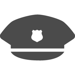 警察官の帽子アイコン アイコン素材ダウンロードサイト Icooon Mono 商用利用可能なアイコン素材が無料 フリー ダウンロードできるサイト