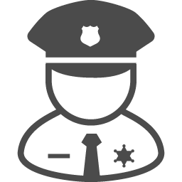 警官のアイコン1 アイコン素材ダウンロードサイト Icooon Mono 商用利用可能なアイコン素材が無料 フリー ダウンロードできるサイト