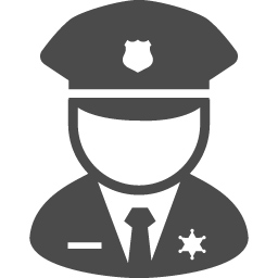 警官のアイコン2 アイコン素材ダウンロードサイト Icooon Mono 商用利用可能なアイコン素材が無料 フリー ダウンロードできるサイト