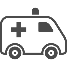救急車のフリーアイコン2 アイコン素材ダウンロードサイト Icooon Mono 商用利用可能なアイコン素材が無料 フリー ダウンロードできるサイト