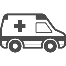 救急車のフリーアイコン4 アイコン素材ダウンロードサイト Icooon Mono 商用利用可能なアイコン素材が無料 フリー ダウンロードできるサイト