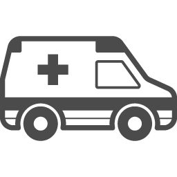 救急車のフリーアイコン4 アイコン素材ダウンロードサイト Icooon Mono 商用利用可能なアイコン素材が無料 フリー ダウンロードできるサイト