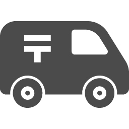 郵便局の配達車のアイコン アイコン素材ダウンロードサイト Icooon Mono 商用利用可能なアイコン素材が無料 フリー ダウンロードできるサイト