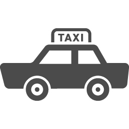 タクシーの無料アイコン2 アイコン素材ダウンロードサイト Icooon Mono 商用利用可能なアイコン素材が無料 フリー ダウンロードできるサイト