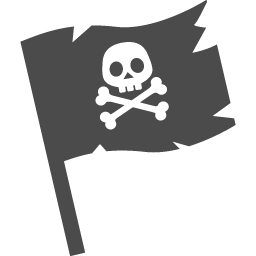 海賊旗のアイコン アイコン素材ダウンロードサイト Icooon Mono 商用利用可能なアイコン素材が無料 フリー ダウンロードできるサイト