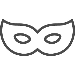 仮面の線画アイコン アイコン素材ダウンロードサイト Icooon Mono 商用利用可能なアイコン素材が無料 フリー ダウンロードできるサイト