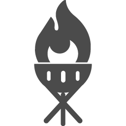 篝火のアイコン素材 アイコン素材ダウンロードサイト Icooon Mono 商用利用可能なアイコン素材が無料 フリー ダウンロードできるサイト