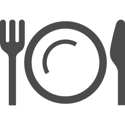ナイフ お皿 フォークのお食事アイコン アイコン素材ダウンロードサイト Icooon Mono 商用利用可能なアイコン素材が無料 フリー ダウンロードできるサイト