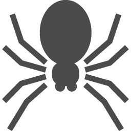 クモのフリーアイコン アイコン素材ダウンロードサイト Icooon Mono 商用利用可能なアイコン素材が無料 フリー ダウンロードできるサイト