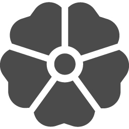 家紋っぽい花アイコン2 アイコン素材ダウンロードサイト Icooon Mono 商用利用可能なアイコン素材が無料 フリー ダウンロード できるサイト