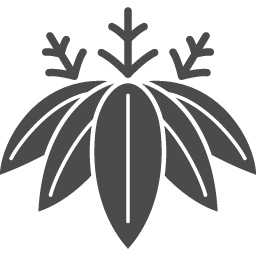 家紋っぽい笹の葉アイコン アイコン素材ダウンロードサイト Icooon Mono 商用利用可能なアイコン素材が無料 フリー ダウンロードできるサイト