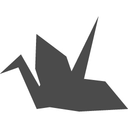 折り鶴のシルエット アイコン素材ダウンロードサイト Icooon Mono 商用利用可能なアイコン素材が無料 フリー ダウンロードできるサイト