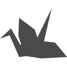 折り鶴のシルエット アイコン素材ダウンロードサイト Icooon Mono 商用利用可能なアイコン素材が無料 フリー ダウンロードできるサイト