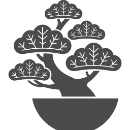 松の盆栽の無料アイコン アイコン素材ダウンロードサイト Icooon Mono 商用利用可能なアイコン 素材が無料 フリー ダウンロードできるサイト