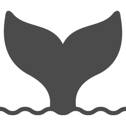 クジラの尾びれのアイコン アイコン素材ダウンロードサイト Icooon Mono 商用利用可能なアイコン素材が無料 フリー ダウンロードできるサイト