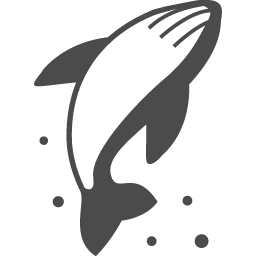 ジャンプするザトウクジラのアイコン アイコン素材ダウンロードサイト Icooon Mono 商用利用可能なアイコン素材が無料 フリー ダウンロードできるサイト