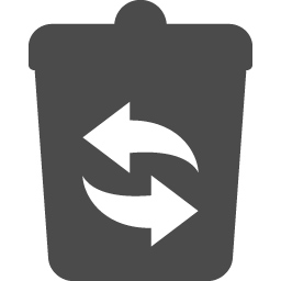 リサイクルマーク付きゴミ箱 アイコン素材ダウンロードサイト Icooon Mono 商用利用可能なアイコン 素材が無料 フリー ダウンロードできるサイト