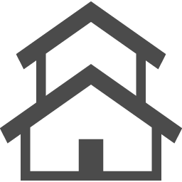 二階建ての家の無料アイコン アイコン素材ダウンロードサイト Icooon Mono 商用利用可能なアイコン 素材が無料 フリー ダウンロードできるサイト