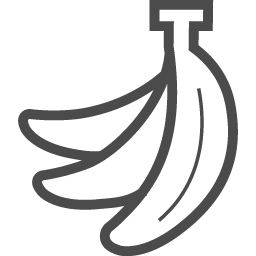 バナナなの房のイラスト素材 アイコン素材ダウンロードサイト Icooon Mono 商用利用可能なアイコン素材が無料 フリー ダウンロードできるサイト