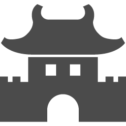 中国風の町のアイコン 1 アイコン素材ダウンロードサイト Icooon Mono 商用利用可能なアイコン素材が無料 フリー ダウンロードできるサイト