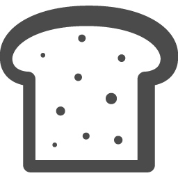 食パン1 アイコン素材ダウンロードサイト Icooon Mono 商用利用可能なアイコン素材が無料 フリー ダウンロードできるサイト