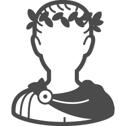 ローマの英雄カエサルのアイコン アイコン素材ダウンロードサイト Icooon Mono 商用利用可能なアイコン 素材が無料 フリー ダウンロードできるサイト