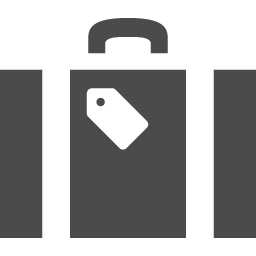 旅行用スーツケース2 アイコン素材ダウンロードサイト Icooon Mono 商用利用可能なアイコン素材が無料 フリー ダウンロードできるサイト