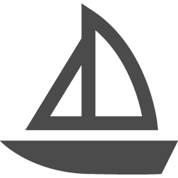 ヨットの無料アイコン2 アイコン素材ダウンロードサイト Icooon Mono 商用利用可能なアイコン素材が無料 フリー ダウンロードできるサイト