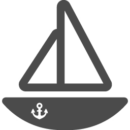 ヨットの無料アイコン6 アイコン素材ダウンロードサイト Icooon Mono 商用利用可能なアイコン素材が無料 フリー ダウンロードできるサイト