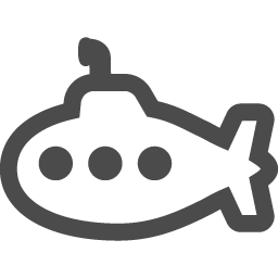 潜水艦のフリーアイコン3 アイコン素材ダウンロードサイト Icooon Mono 商用利用可能なアイコン素材が無料 フリー ダウンロードできるサイト