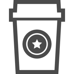 テイクアウトのコーヒーのアイコン1 アイコン素材ダウンロードサイト Icooon Mono 商用利用可能なアイコン素材が無料 フリー ダウンロードできるサイト